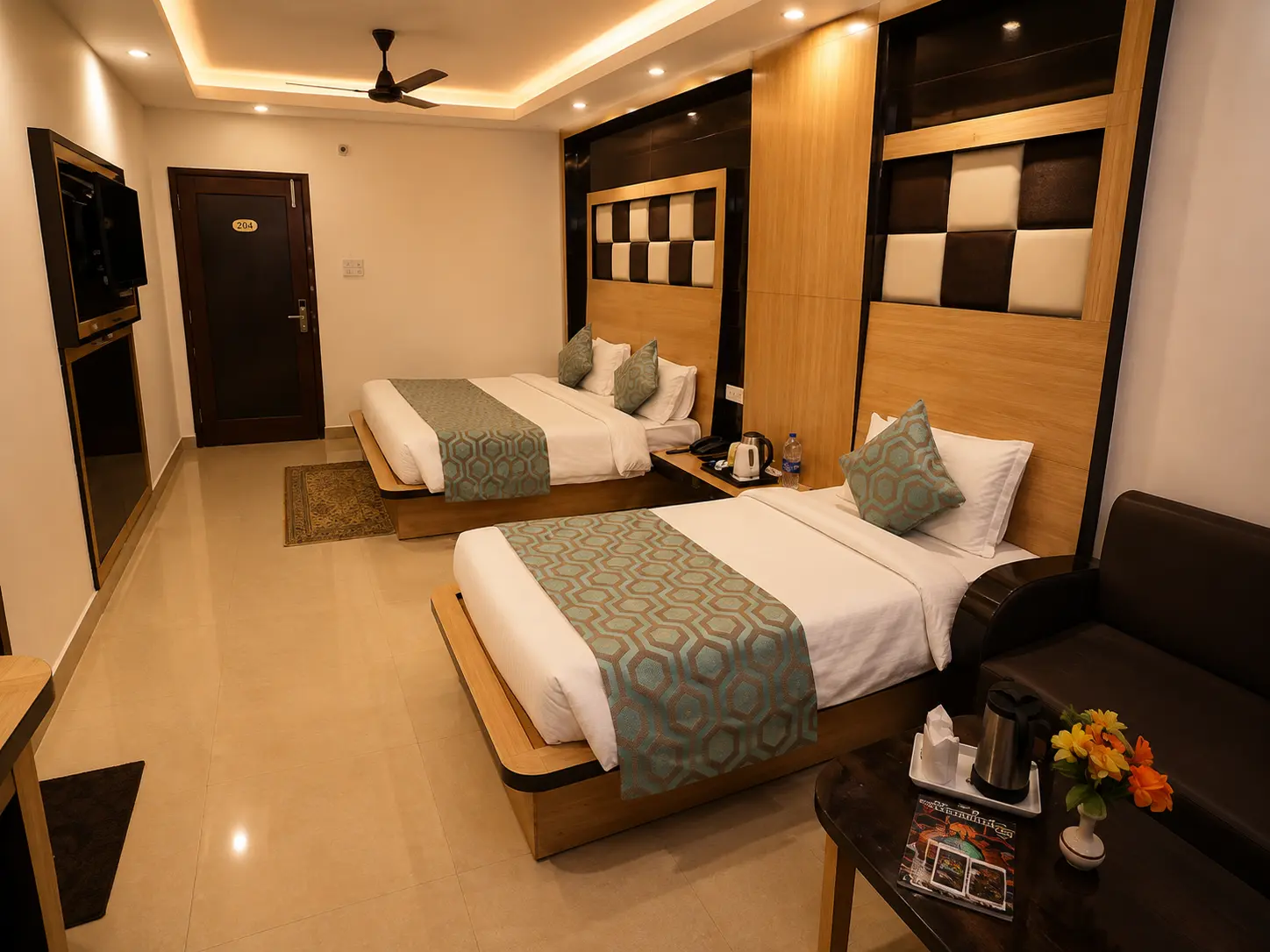 Family Four Bedded Room at Hotel Maharaja Inn Katra